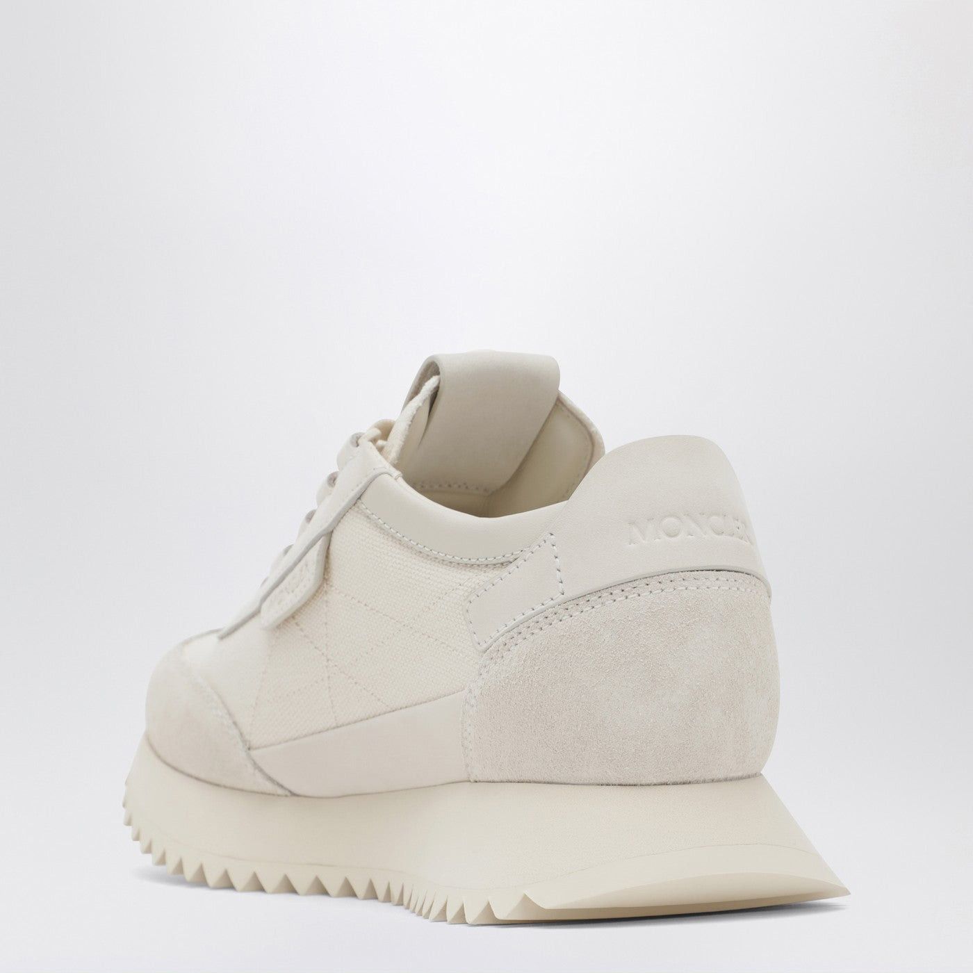 Moncler Moncler Pacey2 Sneakers In Beige Canvas And Leather Size US 6 / IT 36 - 2 Thumbnail