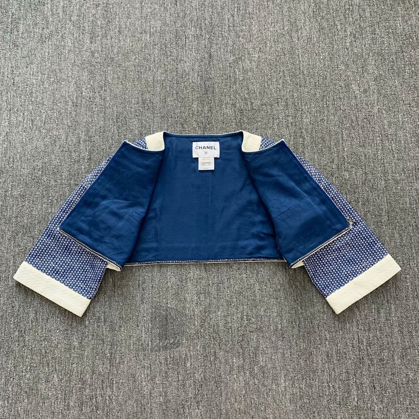 Chanel Chanel Cropped Blue Jacket 36 Women Size S / US 4 / IT 40 - 6 Thumbnail