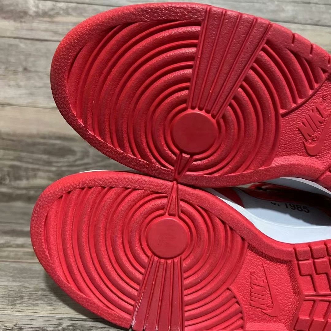 Off-White Off-White DUNK Collab Red Lowtop Sneakers 44.5 Men Size US 11 / EU 44 - 6 Thumbnail