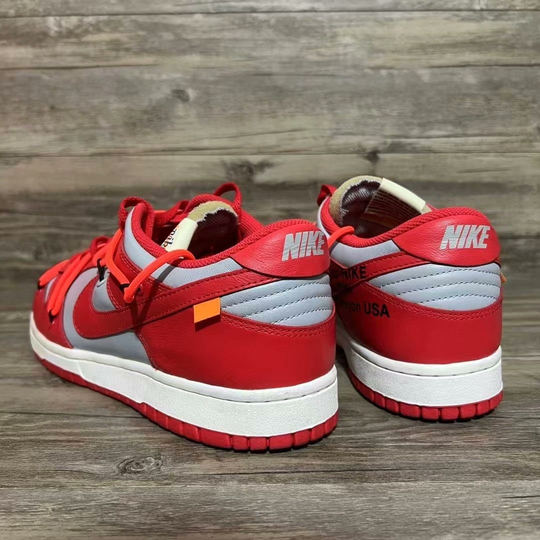 Off-White Off-White DUNK Collab Red Lowtop Sneakers 44.5 Men Size US 11 / EU 44 - 4 Thumbnail