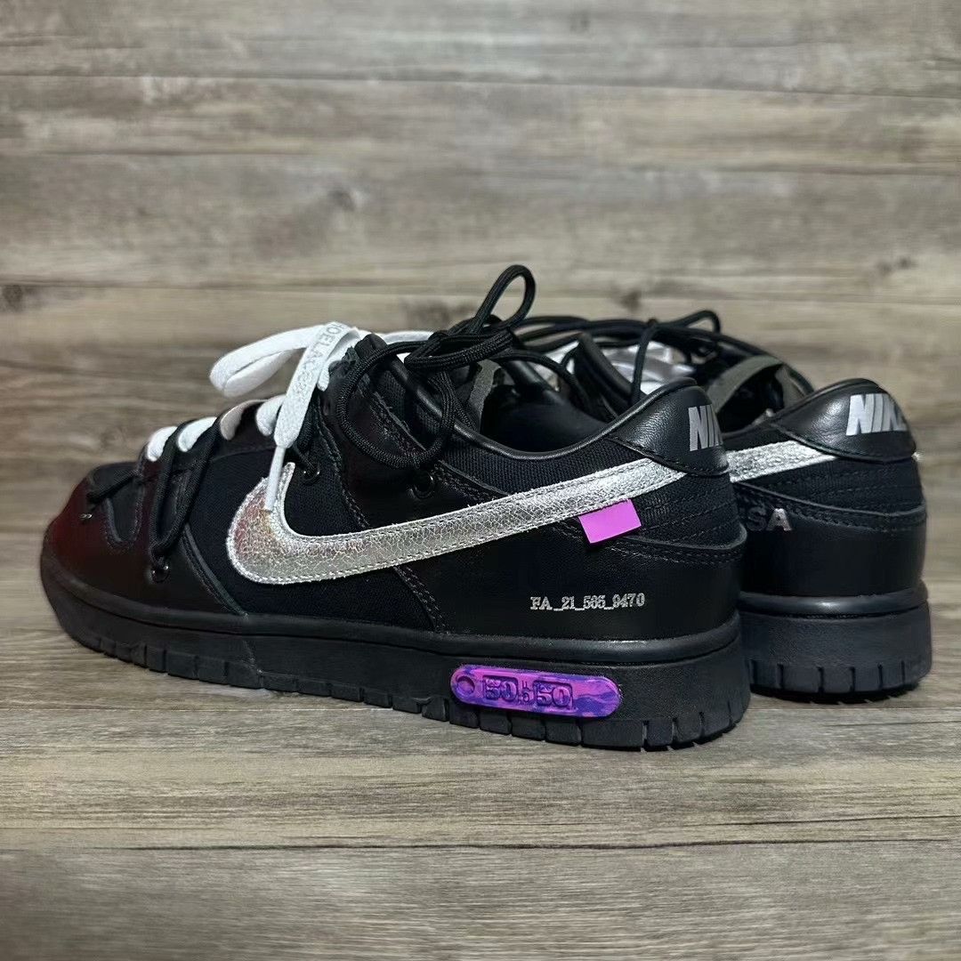 Off-White Off-White DUNK Collab Purple Lowtop Sneakers 43 Men Size US 10 / EU 43 - 4 Thumbnail