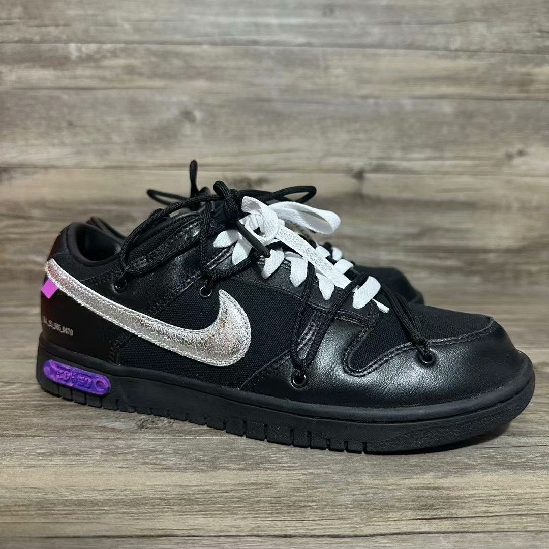 Off-White Off-White DUNK Collab Purple Lowtop Sneakers 43 Men Size US 10 / EU 43 - 2 Thumbnail