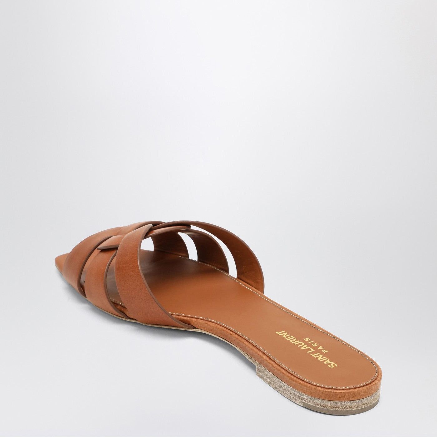 Saint Laurent Paris Saint Laurent Brown Tribute Sandals Size US 8 / IT 38 - 2 Thumbnail
