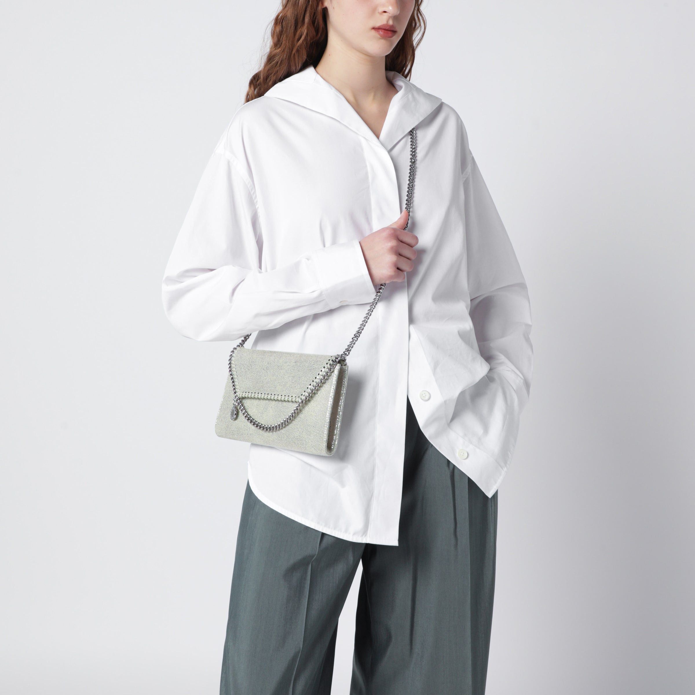 Stella McCartney Stella Mccartney Falabella Wallet-On-Chain In Light Lime Green Size ONE SIZE - 2 Thumbnail