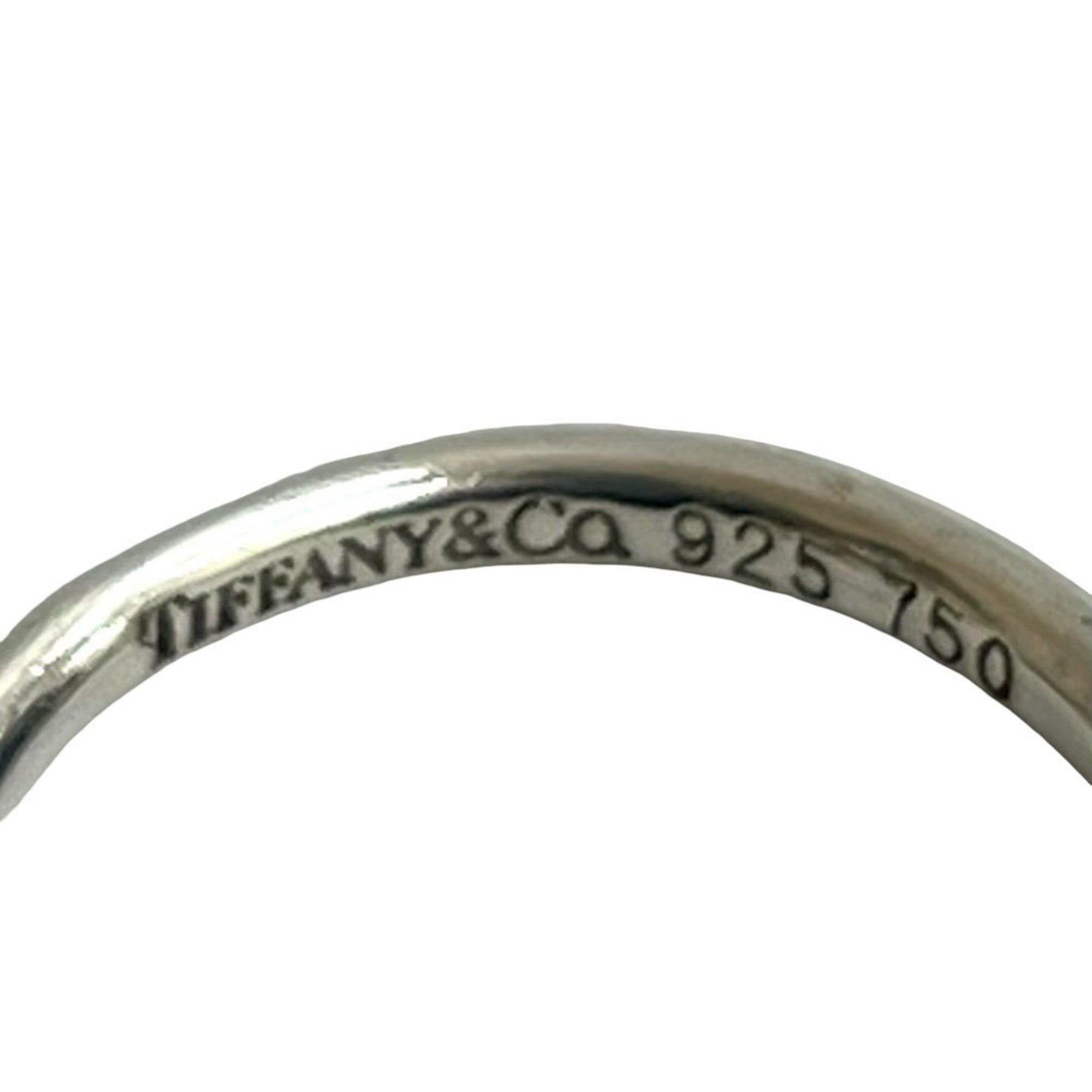 Tiffany & Co. TIFFANY&Co. Tiffany Hook & Eye Love Knot Sterling Silver 925 18K Gold Ring, Size 10, Item No. 01106 Size ONE SIZE - 3 Thumbnail