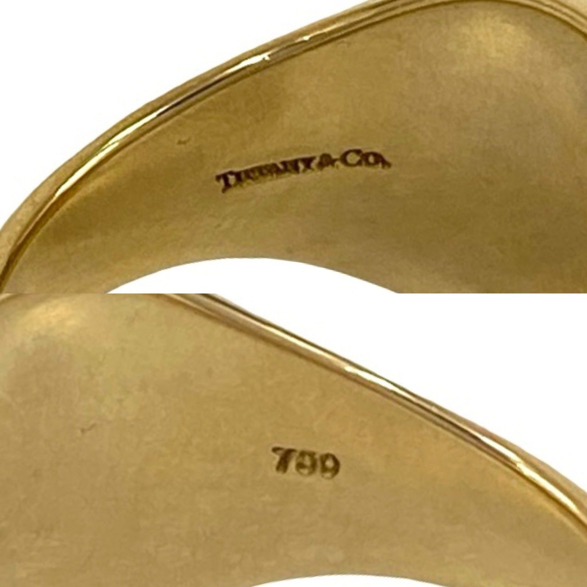 Tiffany & Co. TIFFANY&Co. Tiffany Signet Ring 750 18K 27.4g Yellow Gold Size 27 69764 Size ONE SIZE - 3 Thumbnail