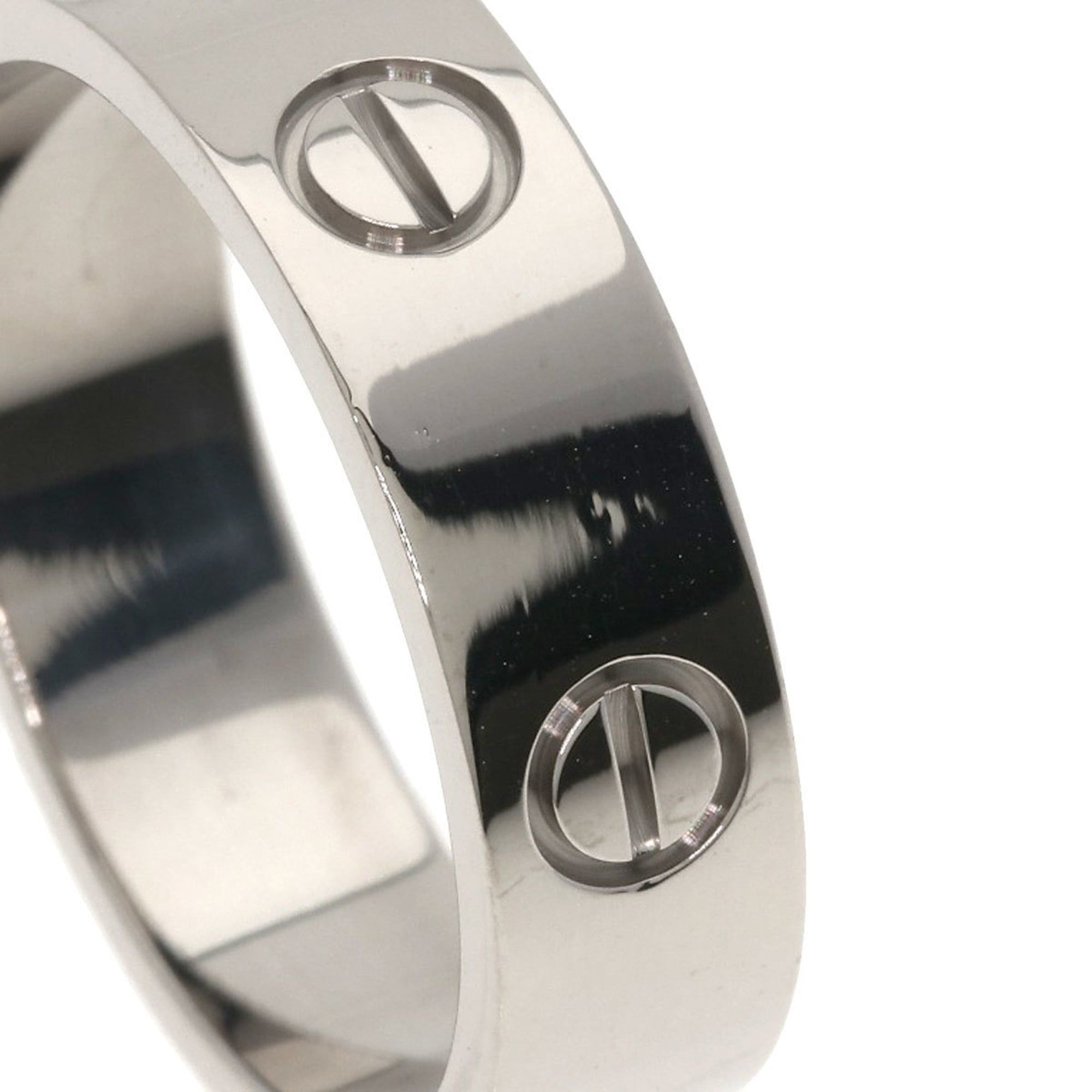 Cartier Cartier Love Ring #61, 18K White Gold, Men's Ring, CARTIER Size ONE SIZE - 6 Thumbnail
