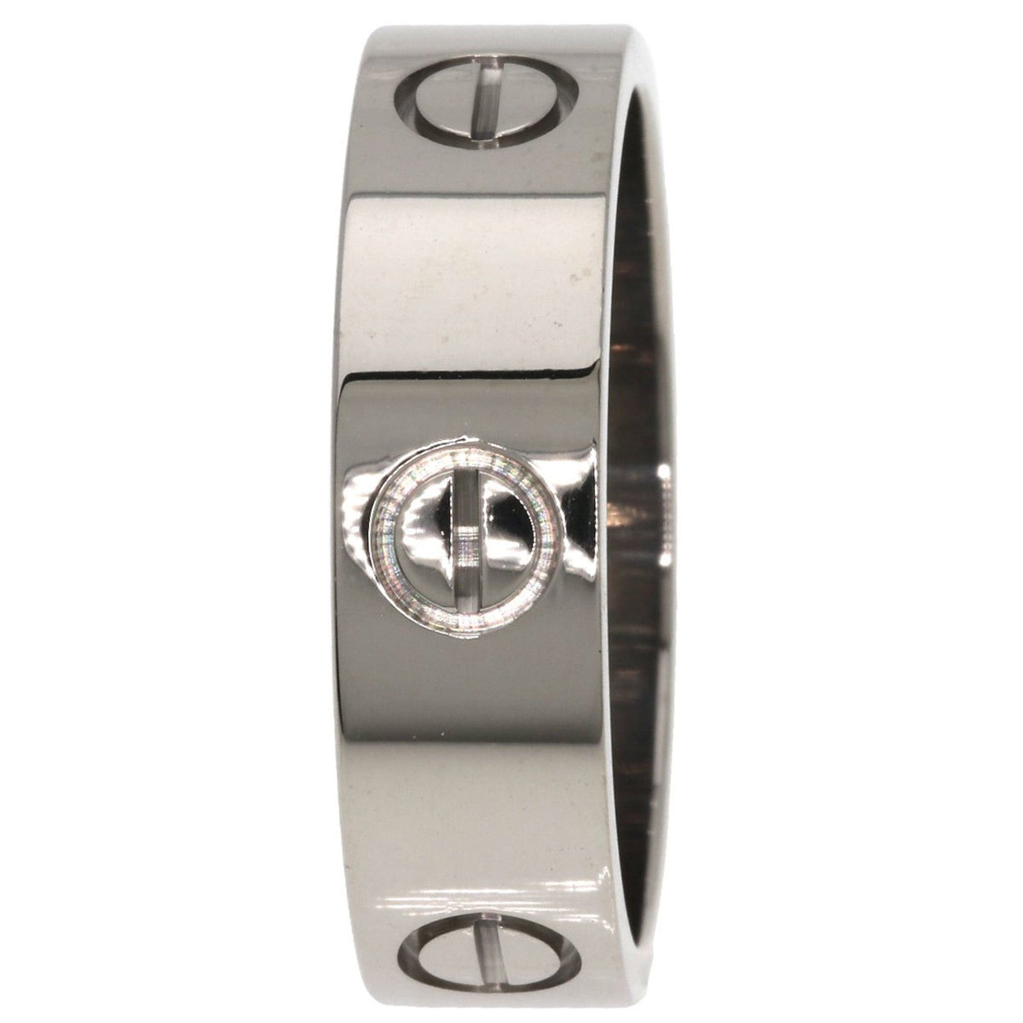 Cartier Cartier Love Ring #61, 18K White Gold, Men's Ring, CARTIER Size ONE SIZE - 3 Thumbnail