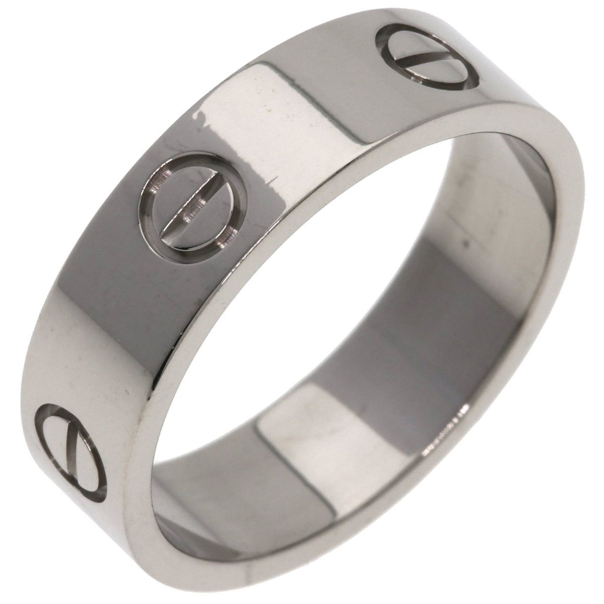 Cartier Cartier Love Ring #61, 18K White Gold, Men's Ring, CARTIER Size ONE SIZE - 2 Thumbnail