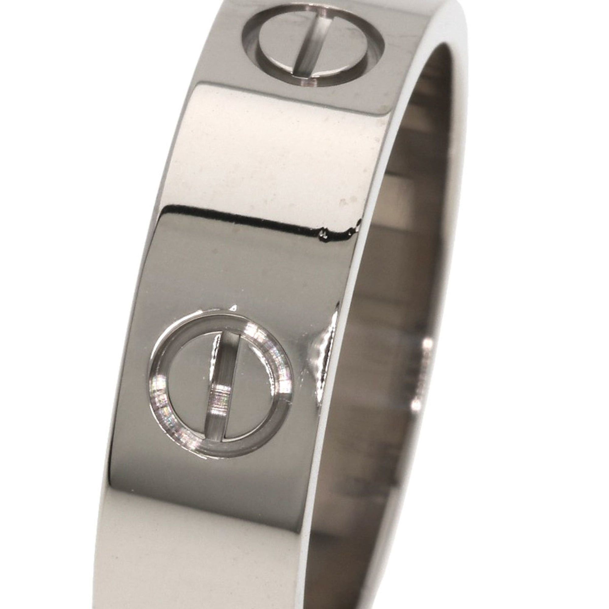 Cartier Cartier Love Ring #61, 18K White Gold, Men's Ring, CARTIER Size ONE SIZE - 8 Thumbnail