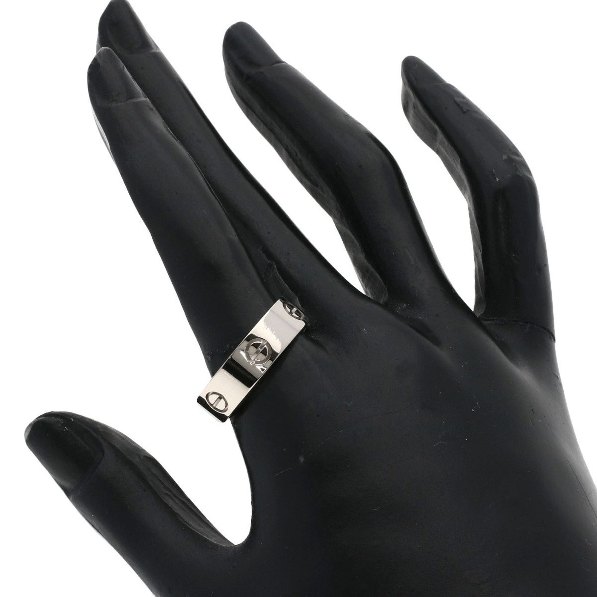 Cartier Cartier Love Ring #61, 18K White Gold, Men's Ring, CARTIER Size ONE SIZE - 5 Thumbnail