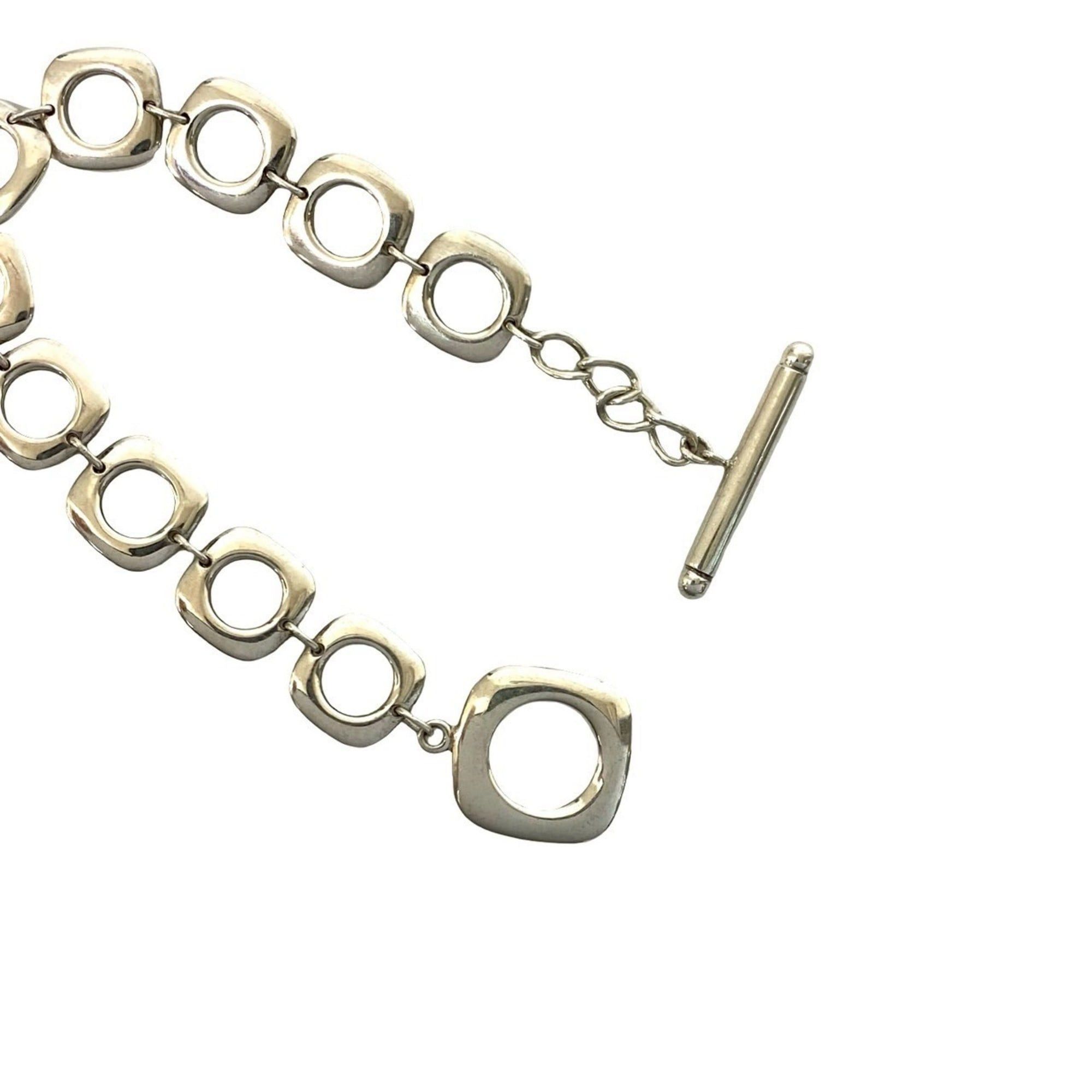 Tiffany & Co. TIFFANY&Co. Tiffany Square Cushion Link Bracelet, Sterling Silver 925 Chain, Silver, Item No. 69887 Size ONE SIZE - 4 Thumbnail