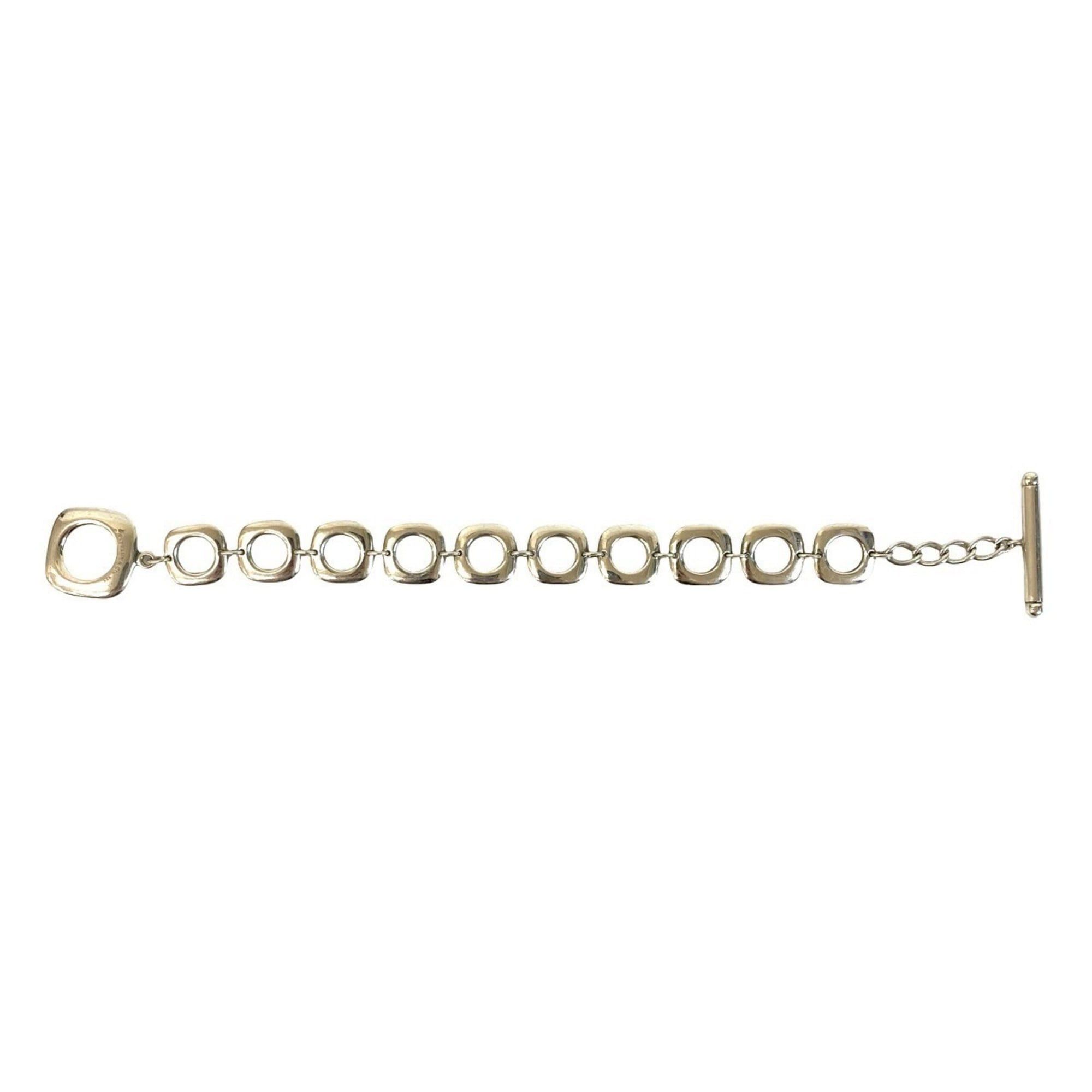 Tiffany & Co. TIFFANY&Co. Tiffany Square Cushion Link Bracelet, Sterling Silver 925 Chain, Silver, Item No. 69887 Size ONE SIZE - 5 Thumbnail