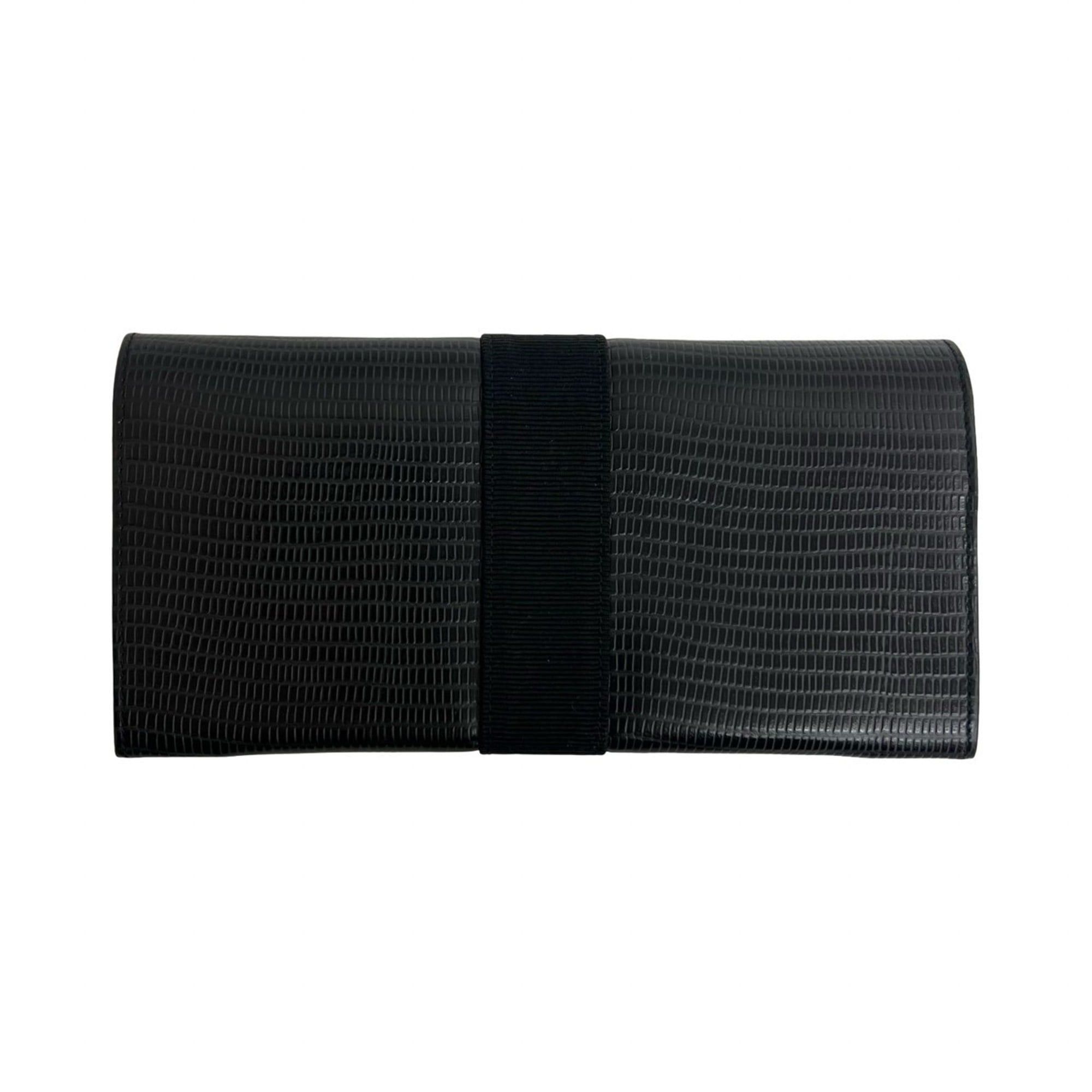 Salvatore Ferragamo Salvatore Ferragamo Vara Leather Bi-fold Long Wallet, Black, 84401 Size ONE SIZE - 2 Thumbnail