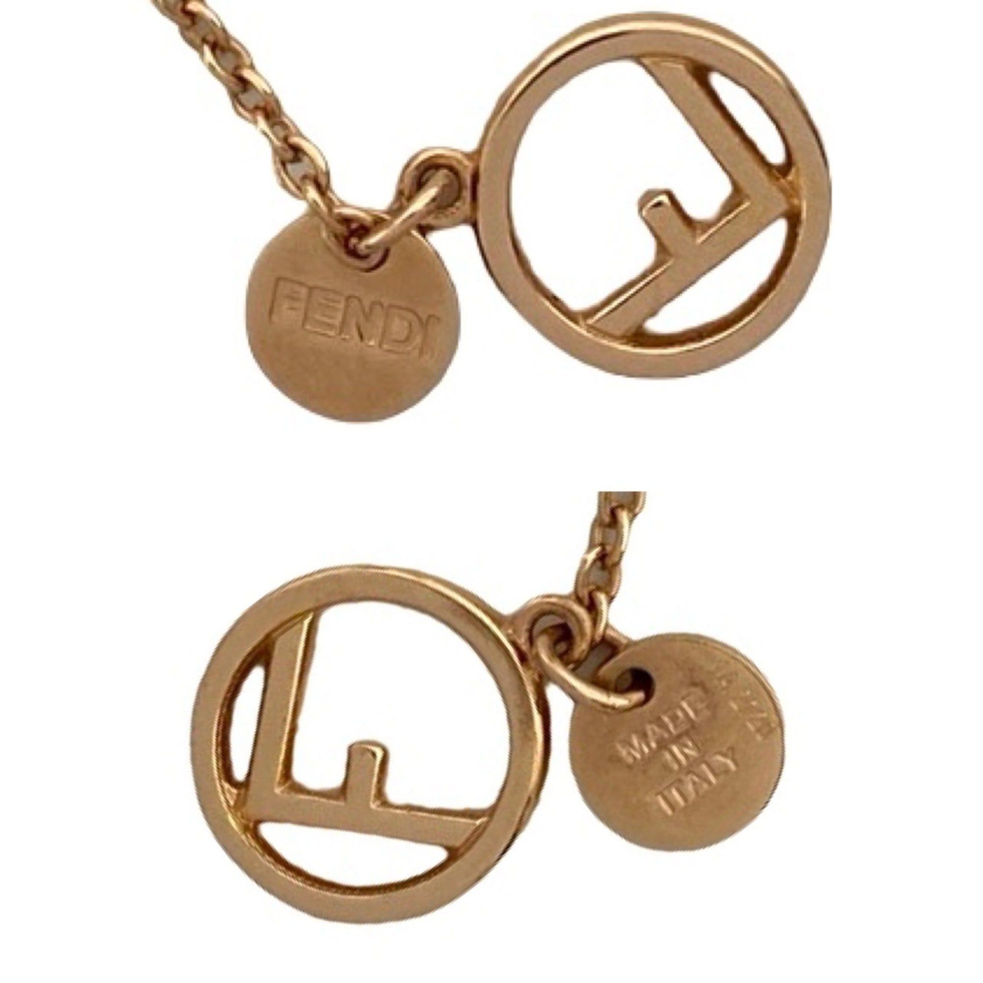 Fendi FENDI F is Fendi Necklace Metal Pendant Choker Rose Gold 62696 Size ONE SIZE - 3 Thumbnail