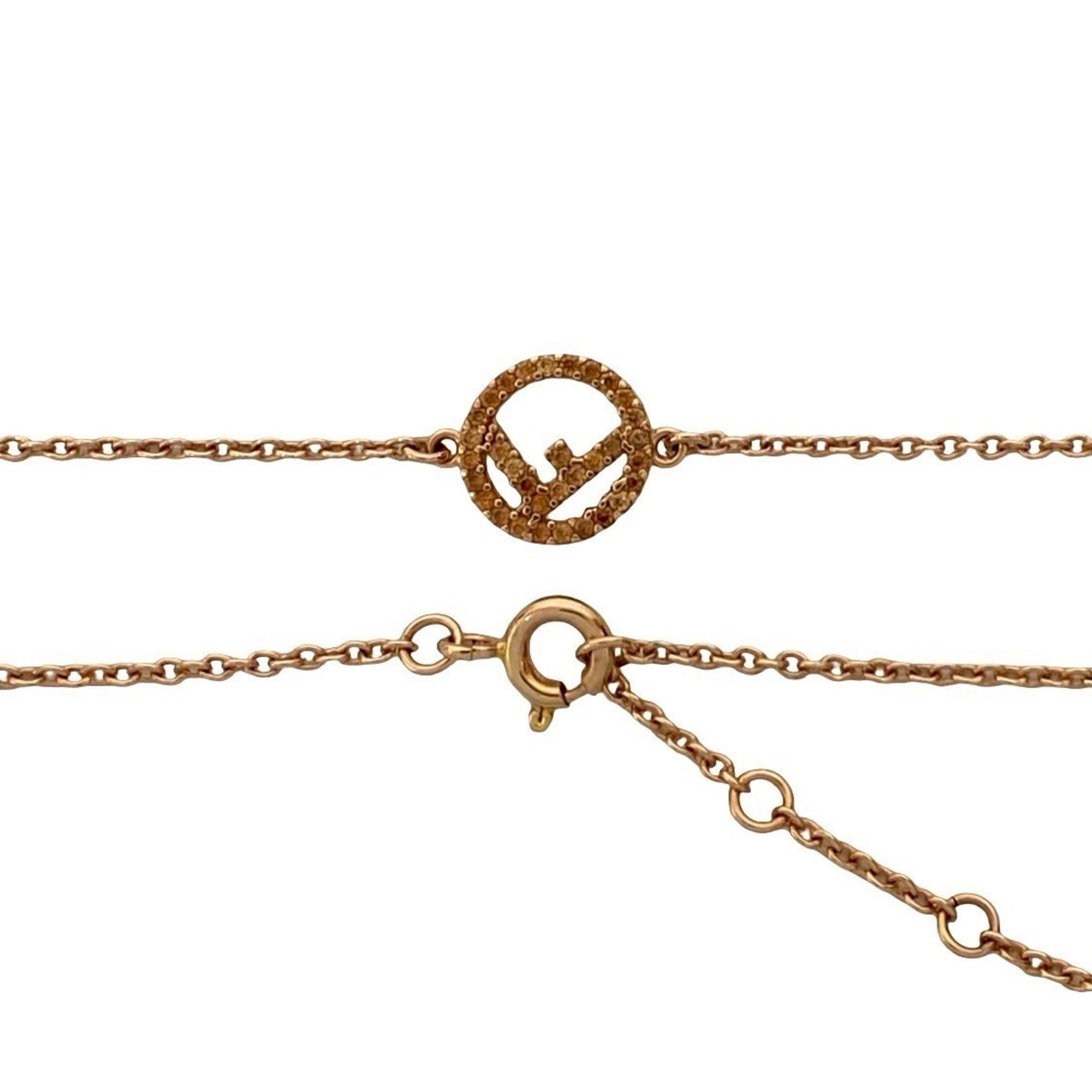 Fendi FENDI F is Fendi Necklace Metal Pendant Choker Rose Gold 62696 Size ONE SIZE - 4 Thumbnail