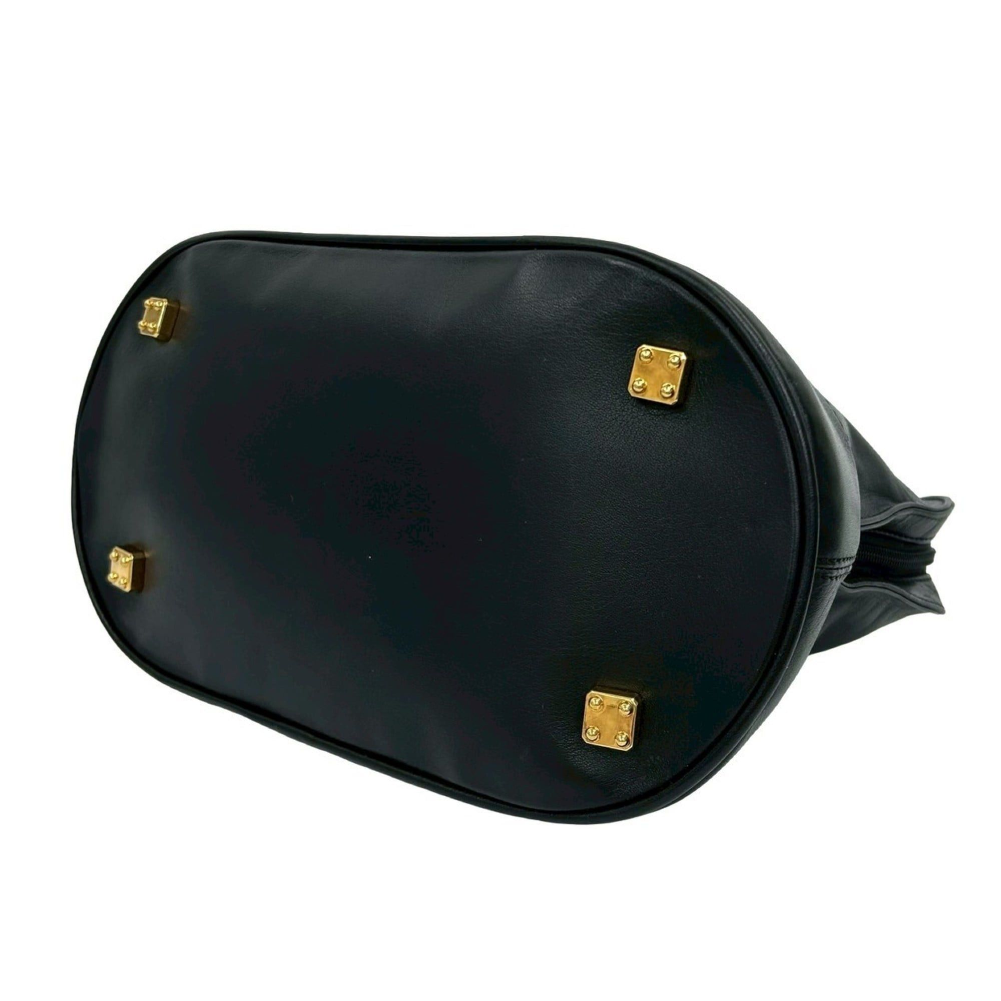 Loewe LOEWE Vintage Anagram Nappa Leather Handbag, Boston Bag, Tote Black 74420 Size ONE SIZE - 8 Thumbnail