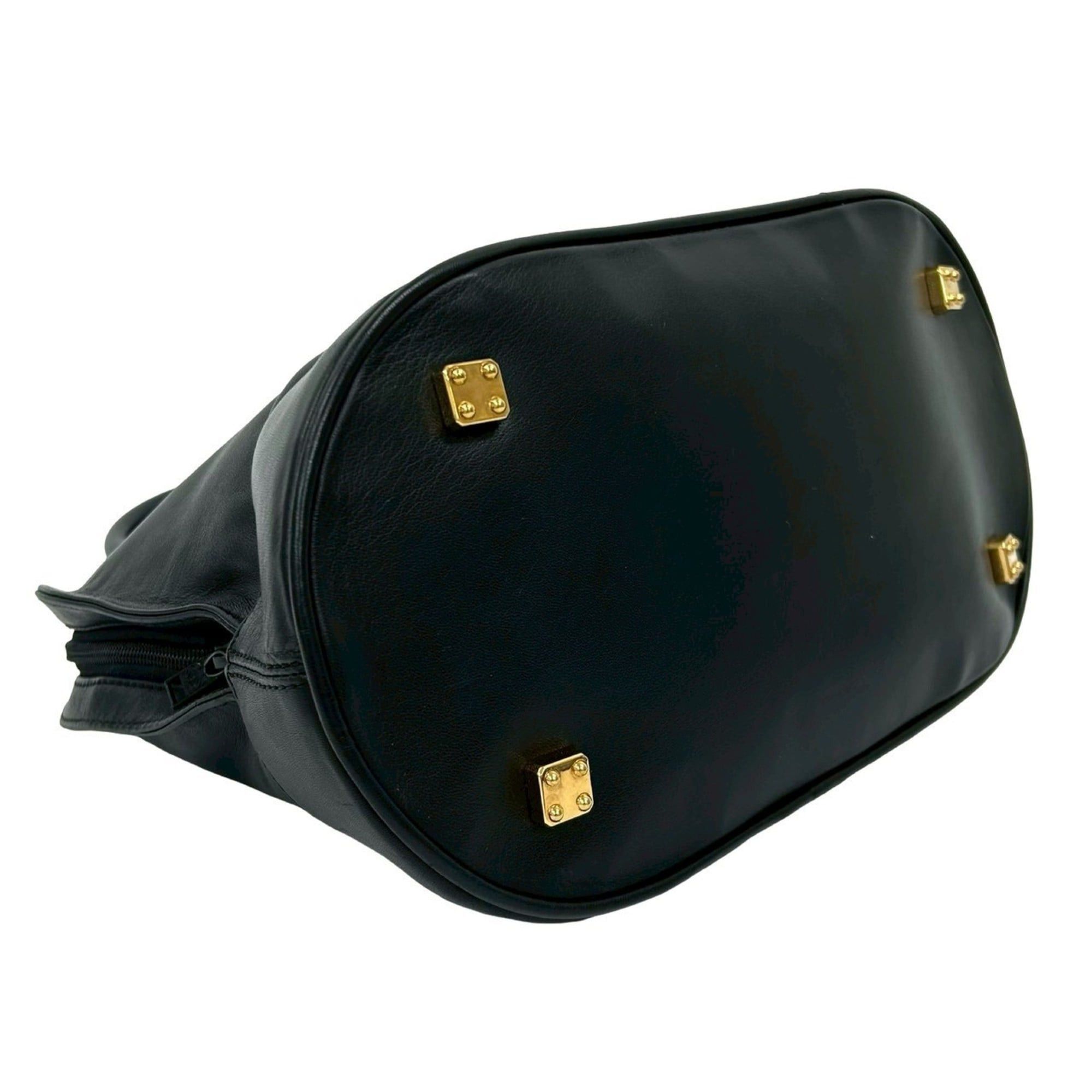Loewe LOEWE Vintage Anagram Nappa Leather Handbag, Boston Bag, Tote Black 74420 Size ONE SIZE - 7 Thumbnail