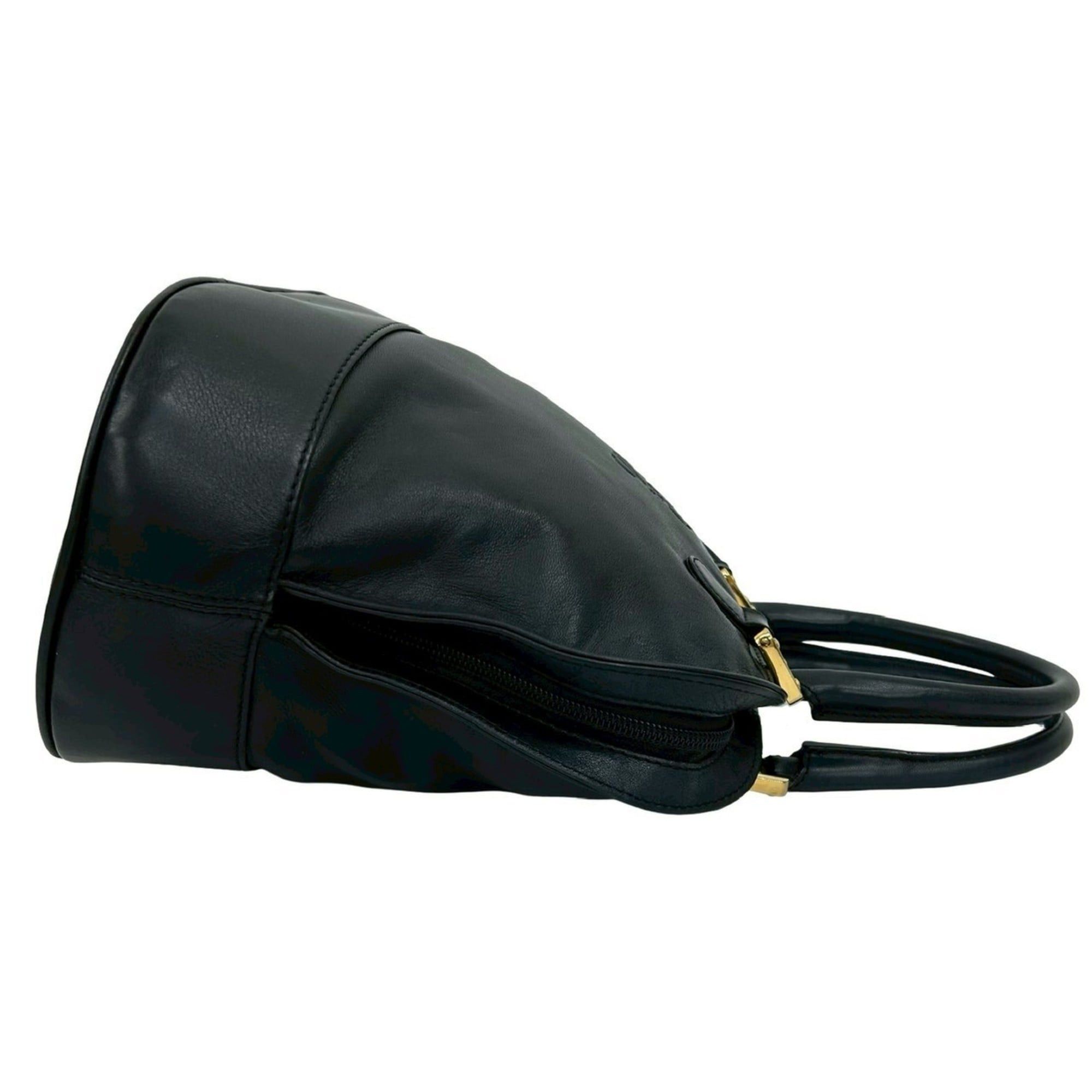 Loewe LOEWE Vintage Anagram Nappa Leather Handbag, Boston Bag, Tote Black 74420 Size ONE SIZE - 6 Thumbnail