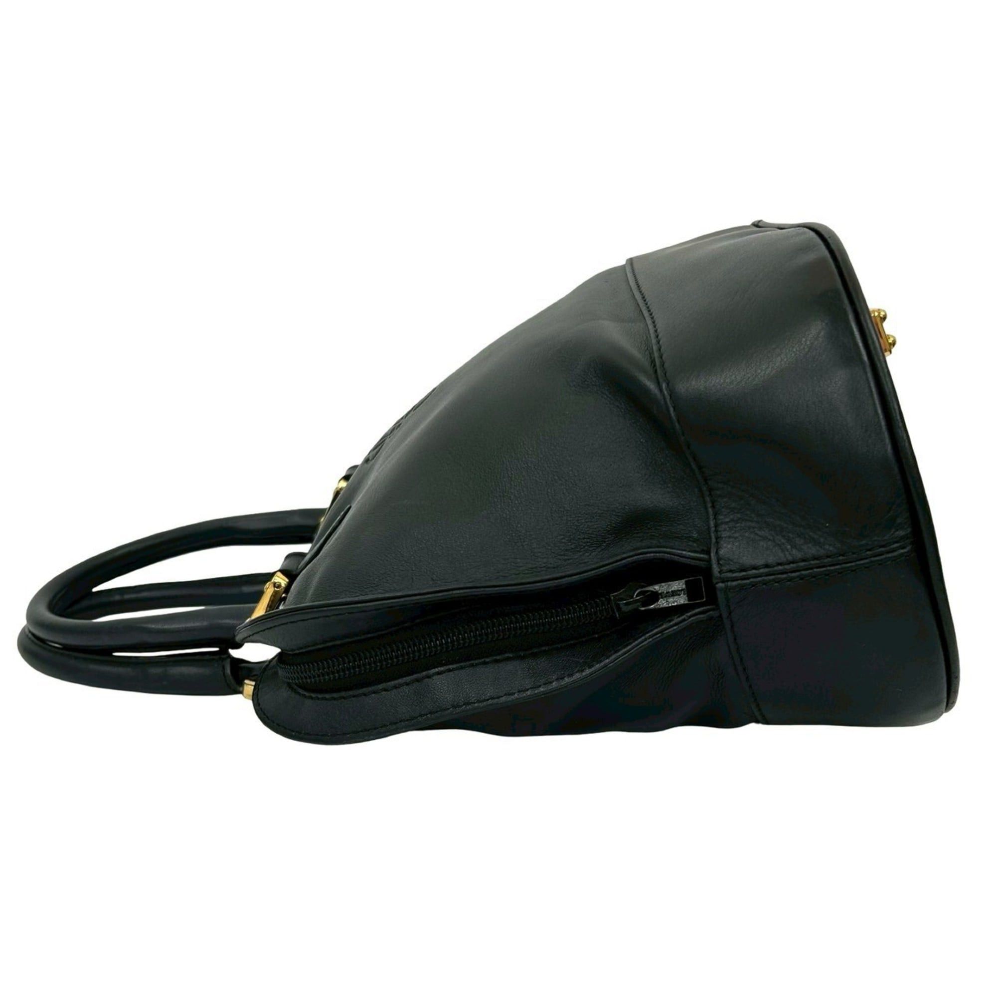 Loewe LOEWE Vintage Anagram Nappa Leather Handbag, Boston Bag, Tote Black 74420 Size ONE SIZE - 5 Thumbnail