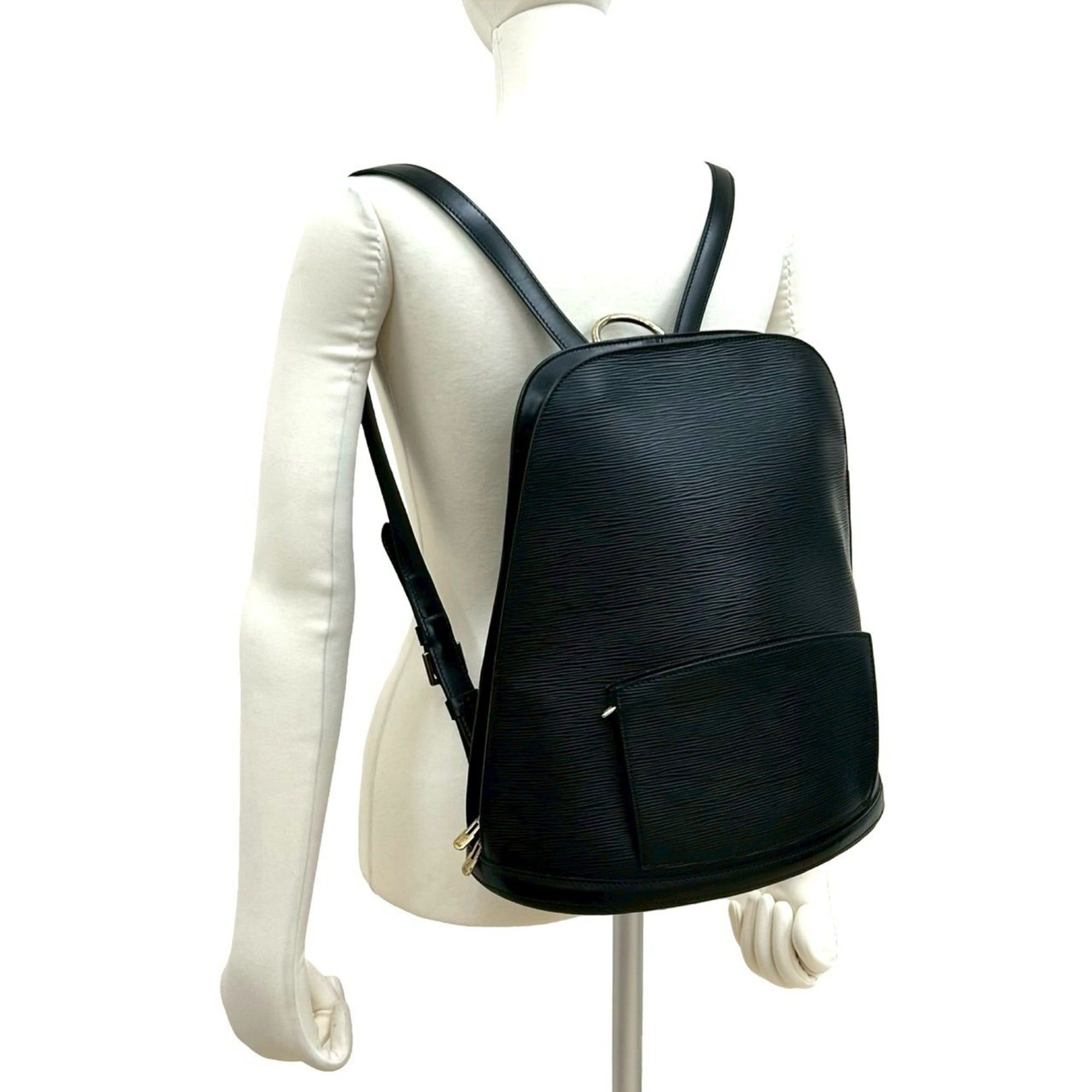 Louis Vuitton Epi Gobelin Backpack Noir Louis Vuitton Gobelins Backpack Black Epi Leather main image 2
