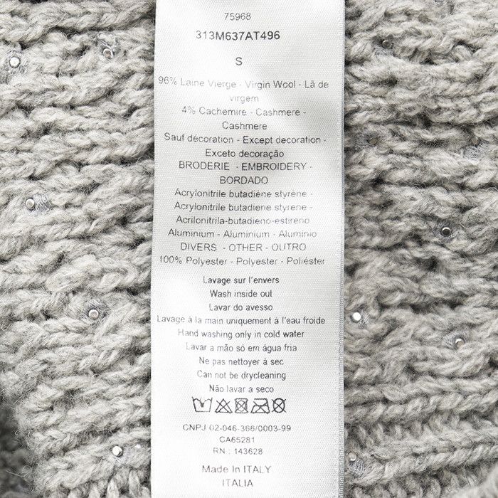 Dior Dior Dior Wool Cashmere Knitwear Textile Tops DUTY FREE for USA Size ONE SIZE - 8 Thumbnail