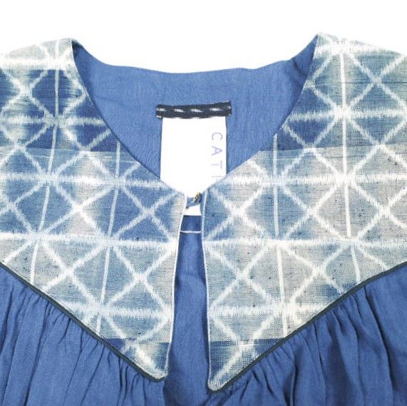 Other Other CATHRI Kurume Kasuri Dress Textile Dresses 33-98-0083-444 DUTY FREE for USA Size ONE SIZE - 3 Thumbnail
