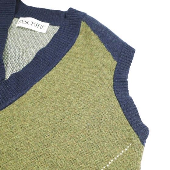 Other Other INSCRIRE Argyle vest Wool Vest Textile Tops I19AW-K24 DUTY FREE for USA Size ONE SIZE - 5 Thumbnail