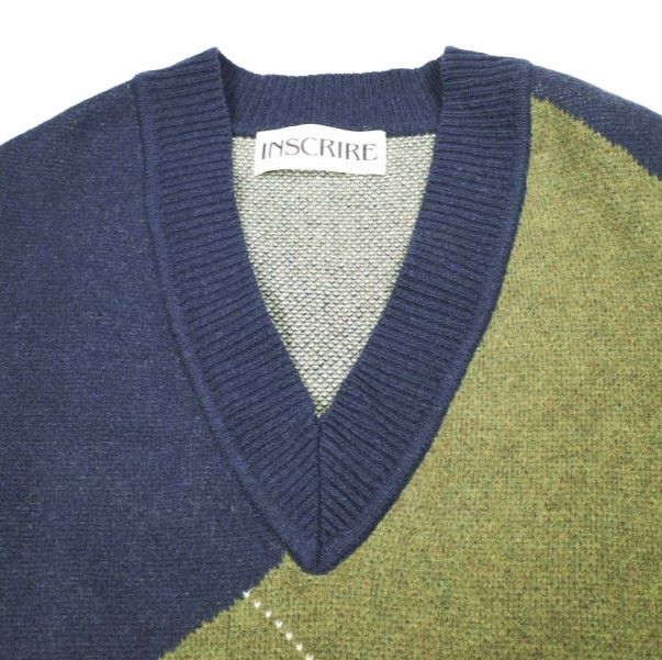 Other Other INSCRIRE Argyle vest Wool Vest Textile Tops I19AW-K24 DUTY FREE for USA Size ONE SIZE - 4 Thumbnail