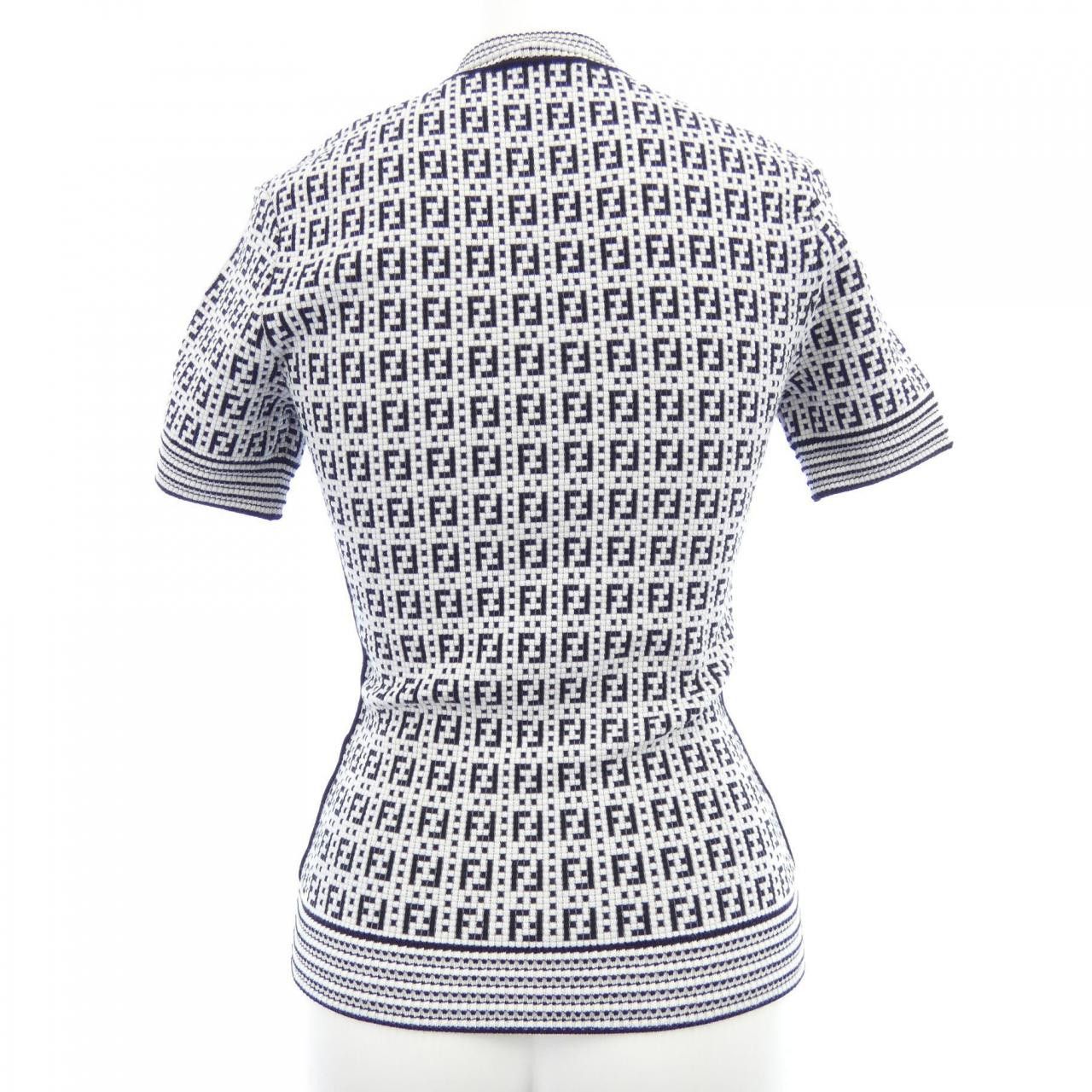 Fendi Fendi Fendi FF Motif Knit Textile Tops FZX649AF4U DUTY FREE for USA Size ONE SIZE - 2 Thumbnail