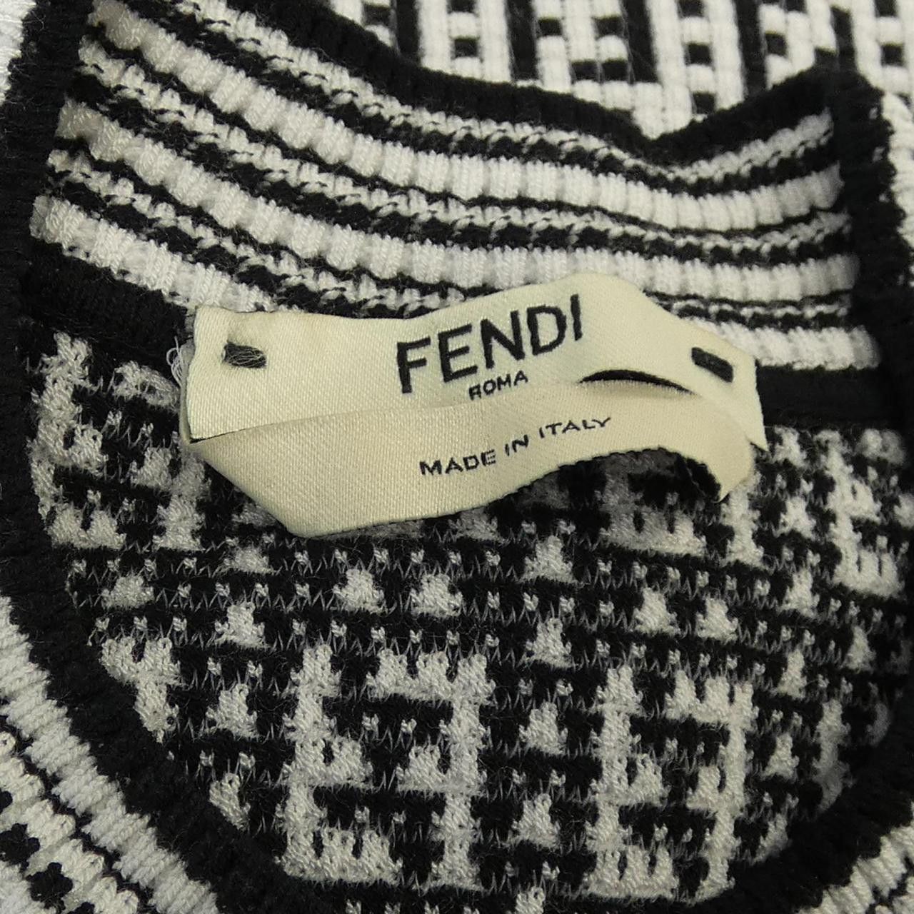 Fendi Fendi Fendi FF Motif Knit Textile Tops FZX649AF4U DUTY FREE for USA Size ONE SIZE - 5 Thumbnail
