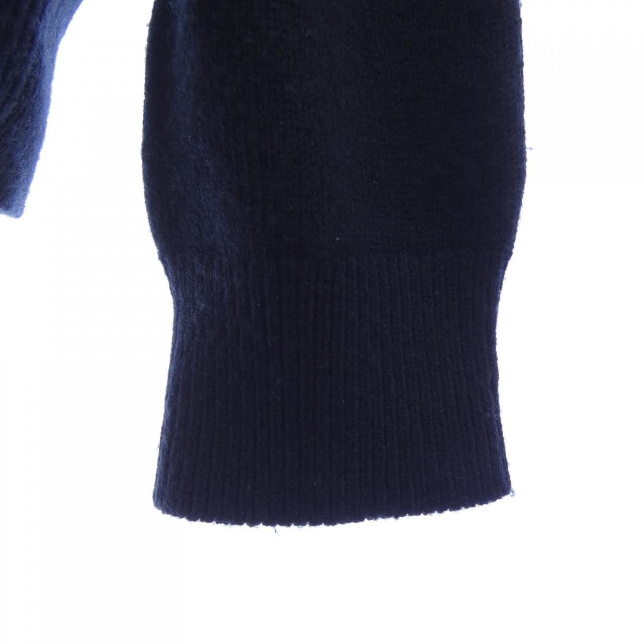Louis Vuitton Louis Vuitton Louis Vuitton Half And Half Monogram Cashmere Knitwear Textile Tops HGN41WIXW DUTY FREE for USA Size ONE SIZE - 6 Thumbnail