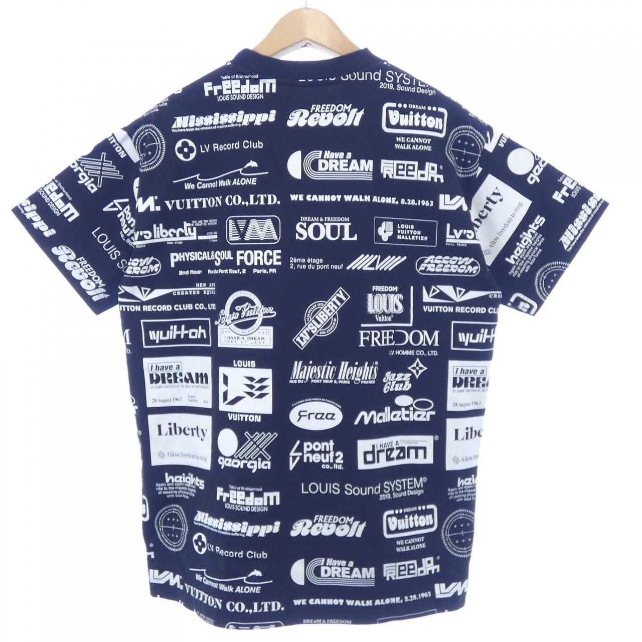 Louis Vuitton Louis Vuitton Louis Vuitton All Over Logo Cotton T Shirt Textile T-Shirts HHY20WNPG DUTY FREE for USA Size ONE SIZE - 2 Thumbnail