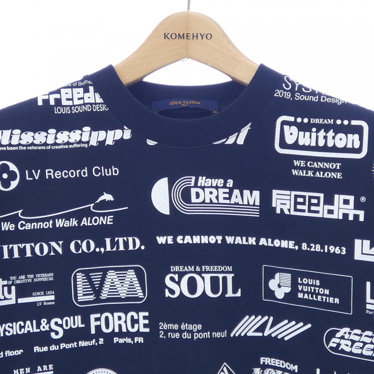 Louis Vuitton Louis Vuitton Louis Vuitton All Over Logo Cotton T Shirt Textile T-Shirts HHY20WNPG DUTY FREE for USA Size ONE SIZE - 5 Thumbnail