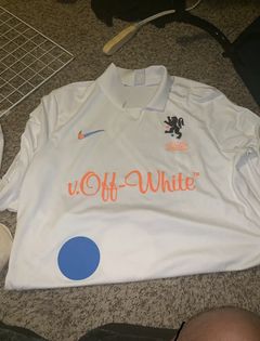 Nike x Off-White™ Men's Jersey 001 Goalkeeper Football Soccer Blue - Size  LARGE