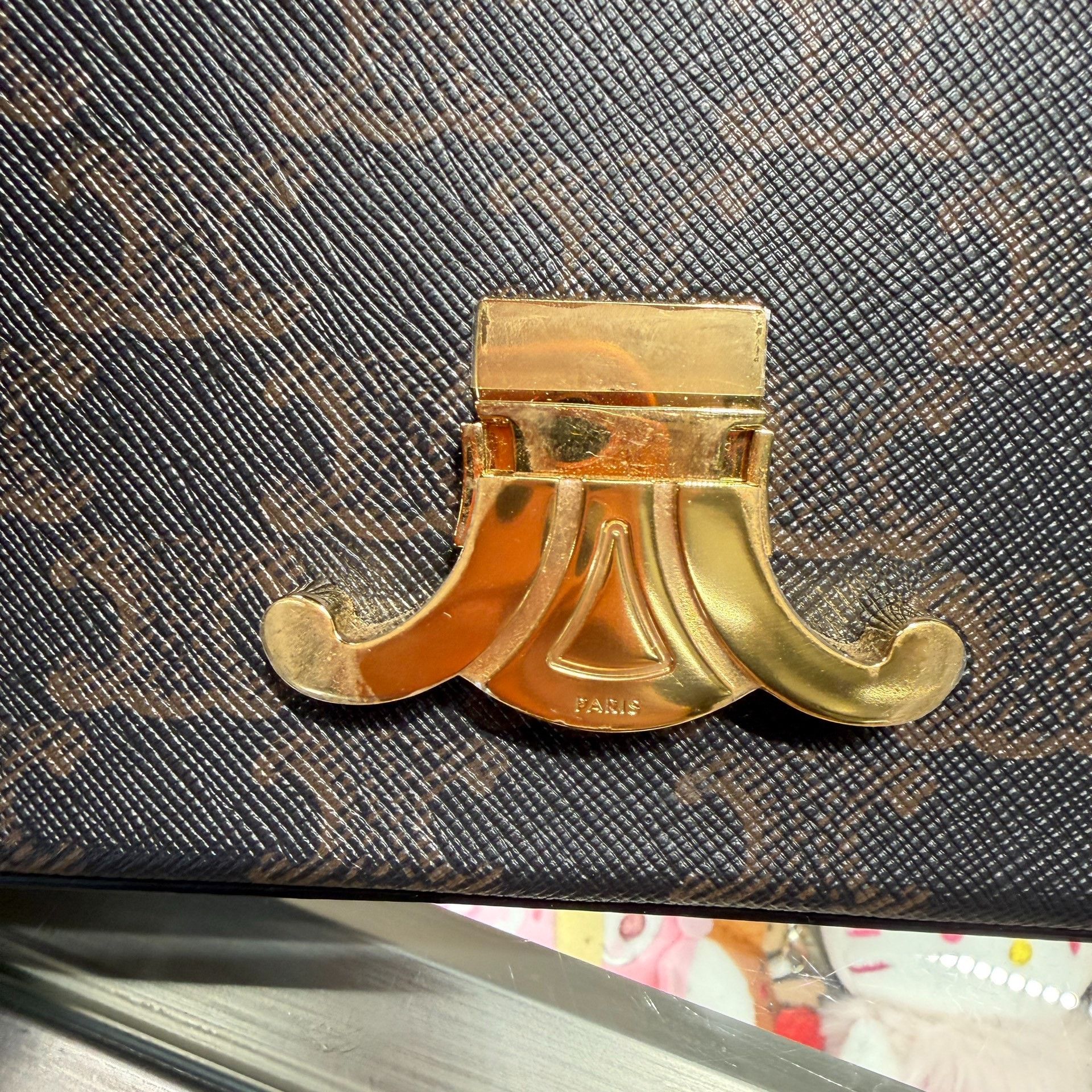 Celine Celine Triomphe Monogram Shoulder Bag Size ONE SIZE - 5 Thumbnail