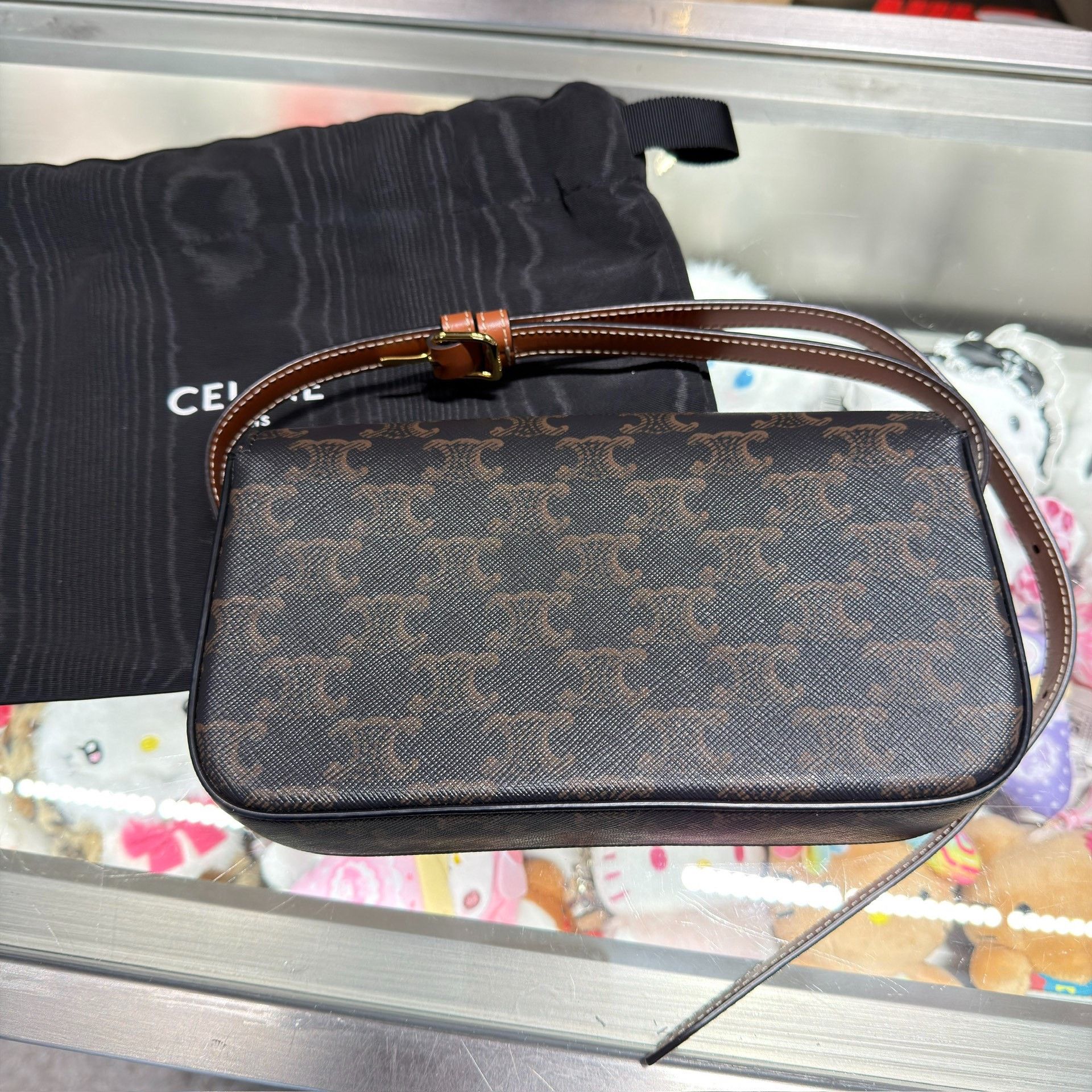 Celine Celine Triomphe Monogram Shoulder Bag Size ONE SIZE - 3 Thumbnail