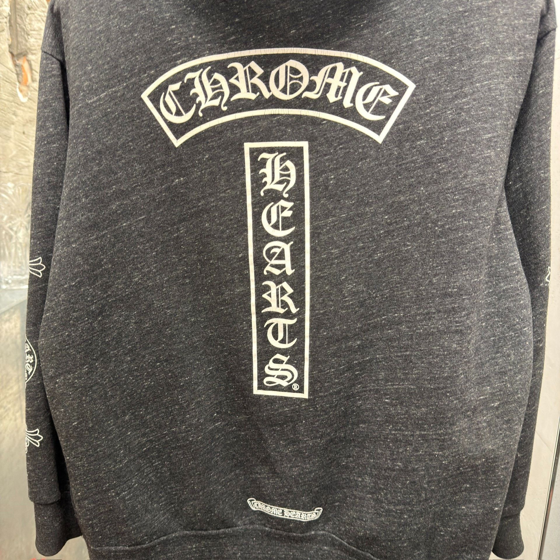 Chrome Hearts Chrome Hearts Black Gray T-bar Zipper Jacket Size US XXL / EU 58 / 5 - 4 Thumbnail