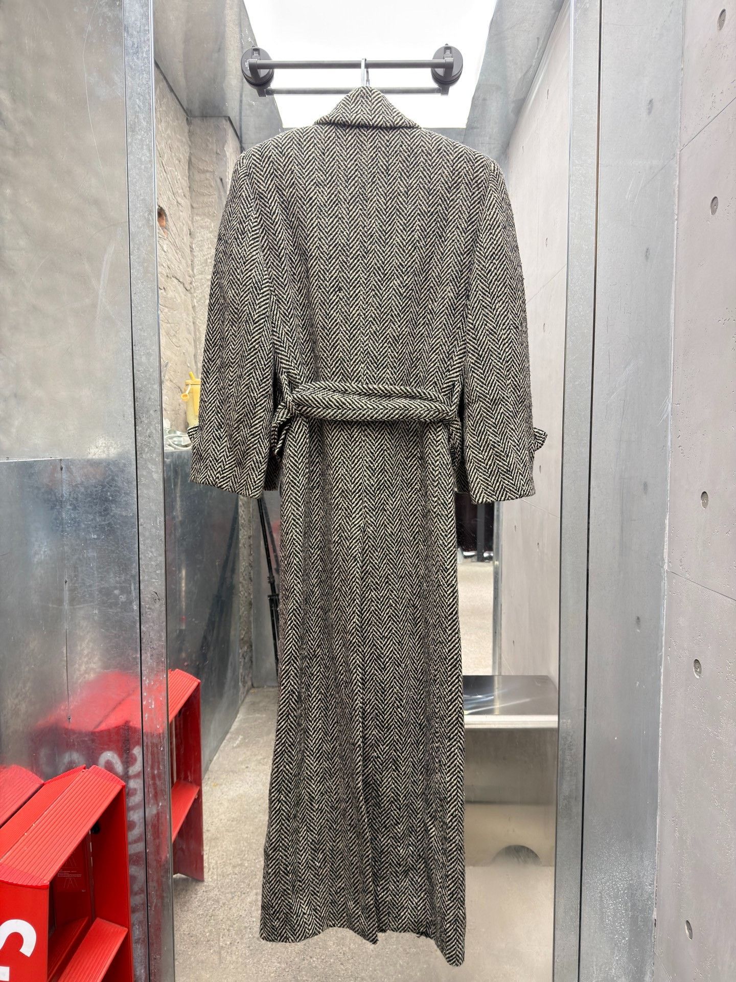 Saint Laurent Paris Saint Laurent Striped Wool Coat Size XS / US 0-2 / IT 36-38 - 2 Thumbnail