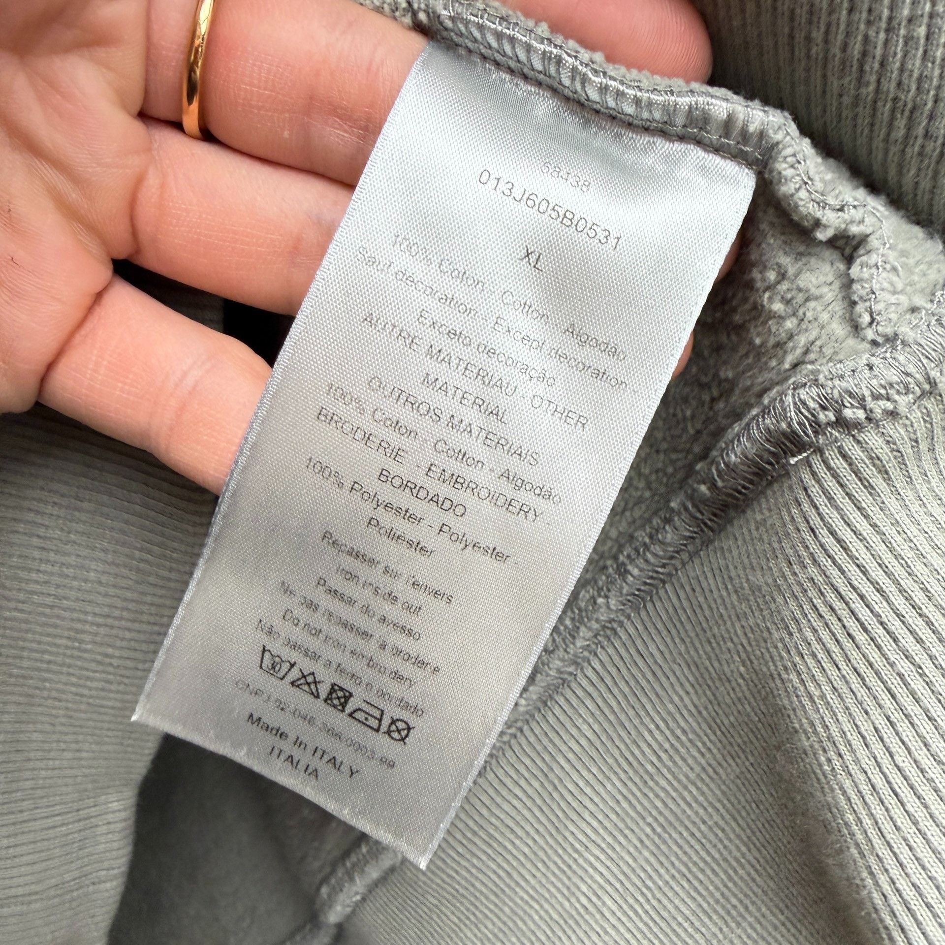 Dior Dior 1947 Series Badge Logo Hoodie Size US XL / EU 56 / 4 - 4 Thumbnail