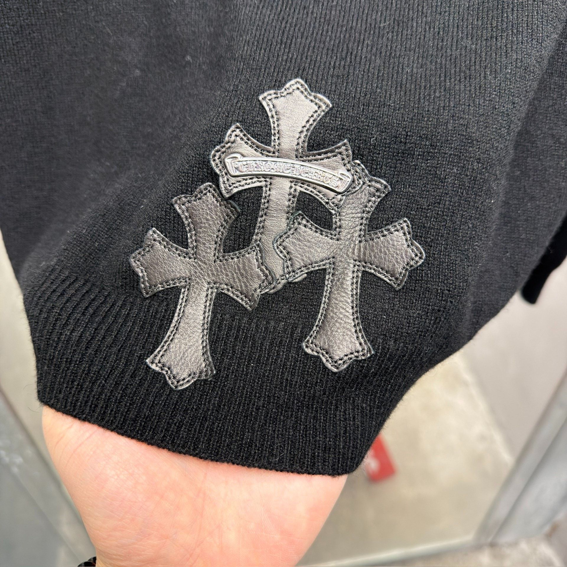 Chrome Hearts Chrome Hearts Silver Buckle Cashmere Cardigan Size US L / EU 52-54 / 3 - 5 Thumbnail