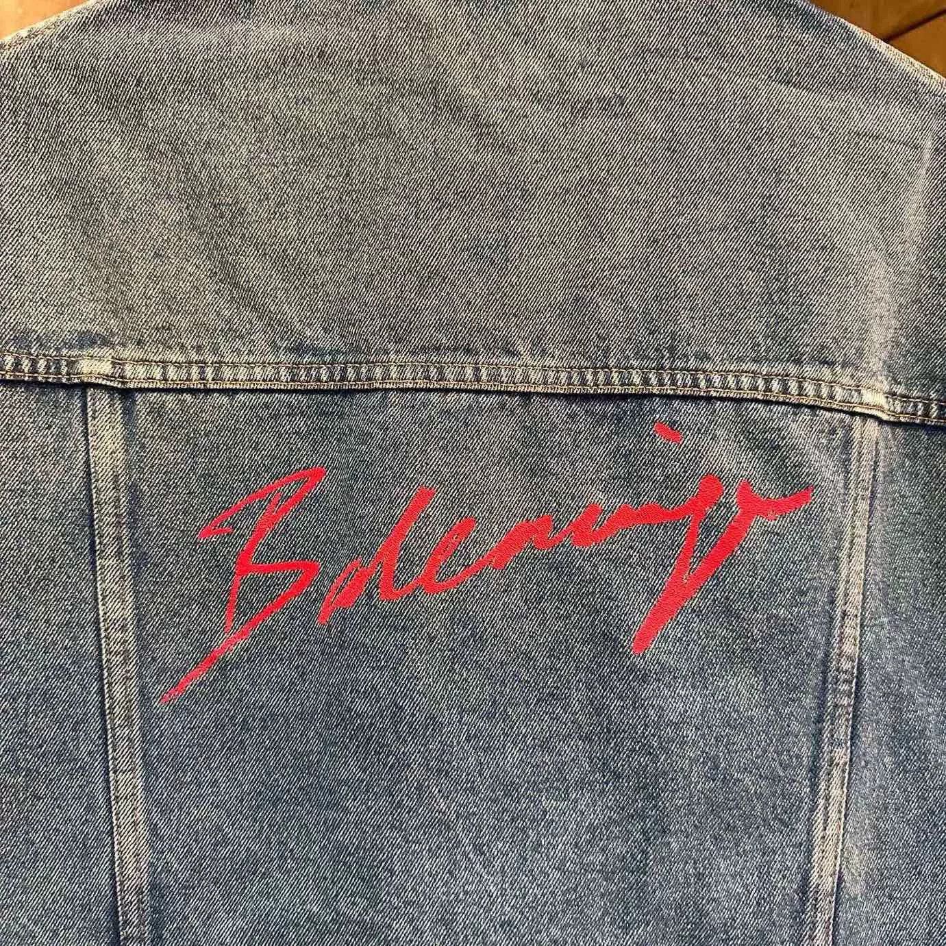 Balenciaga Balenciaga Distressed Blue Denim Jacket Size US M / EU 48-50 / 2 - 4 Thumbnail