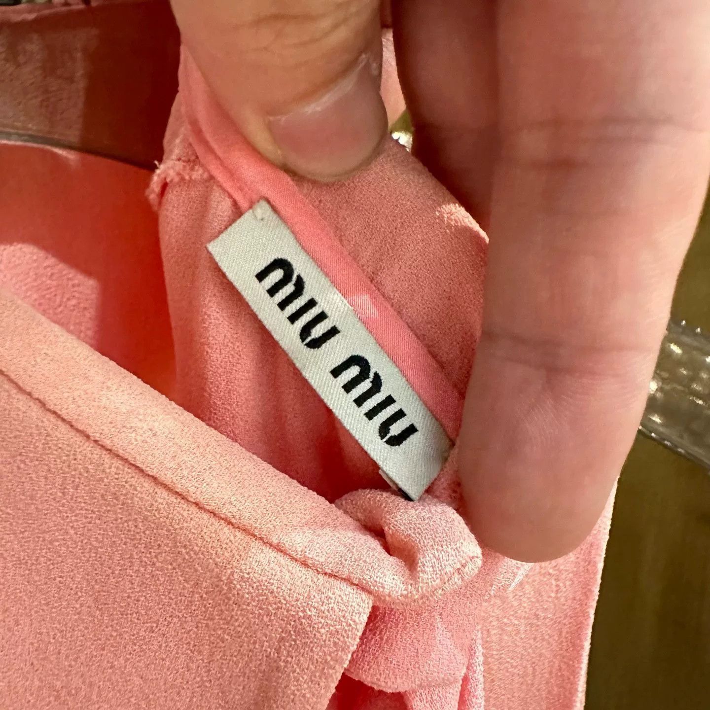 Miu Miu Miu Miu Pink Silk Sleeveless Shirt Size XS / US 0-2 / IT 36-38 - 4 Thumbnail