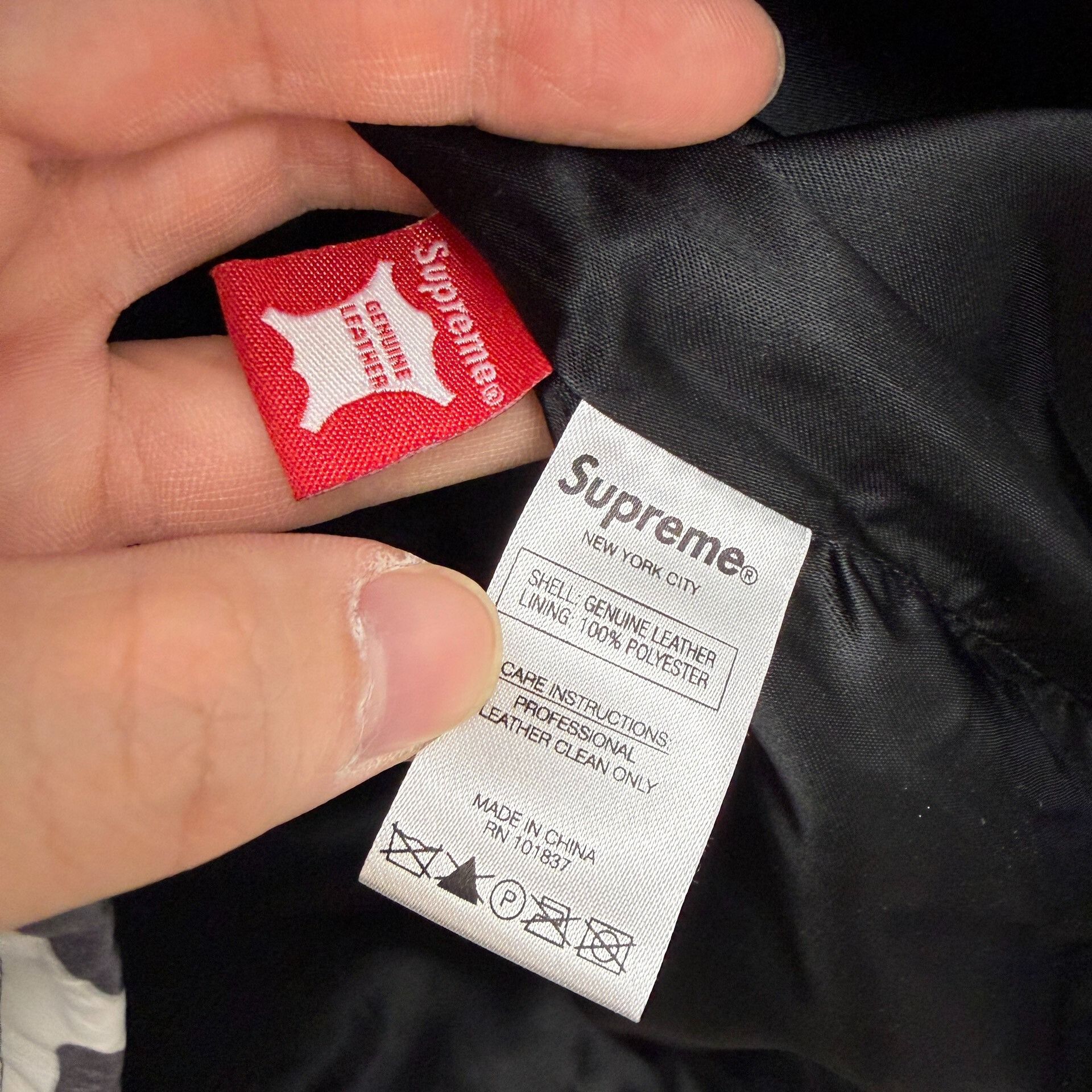 Supreme Supreme Leather Half-Zip Hooded Anorak Size US M / EU 48-50 / 2 - 4 Thumbnail