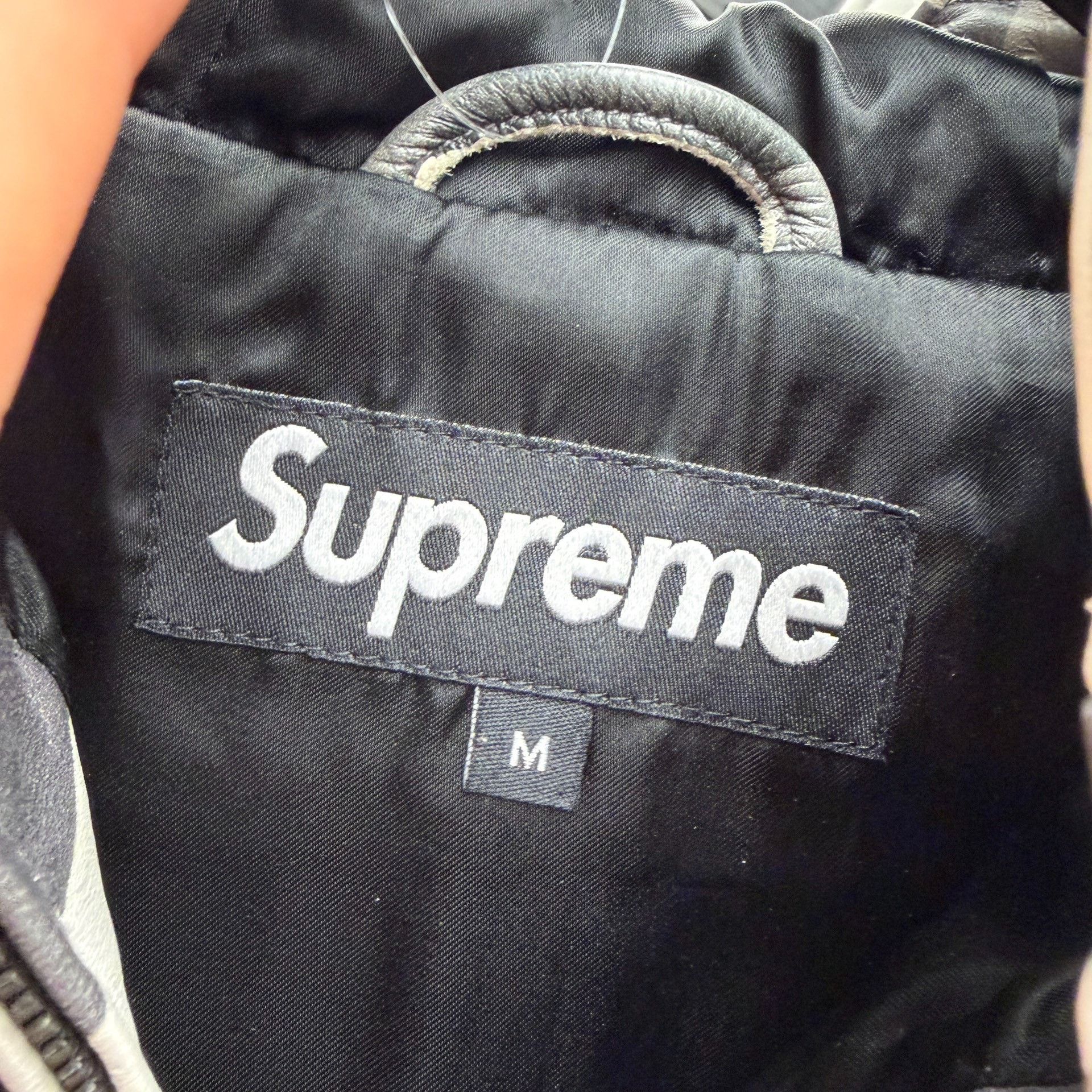 Supreme Supreme Leather Half-Zip Hooded Anorak Size US M / EU 48-50 / 2 - 5 Thumbnail