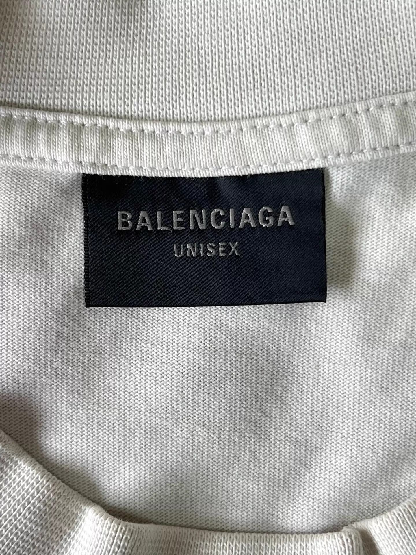 Balenciaga White Short-Sleeve Crewneck Shirt - Size S Size US S / EU 44-46 / 1 - 3 Thumbnail