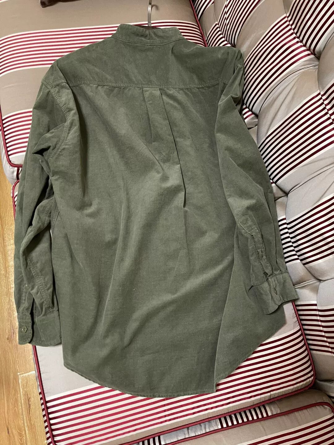 Descendant Descendant Army Green Corduroy Long-Sleeve Shirt Size US L / EU 52-54 / 3 - 2 Thumbnail
