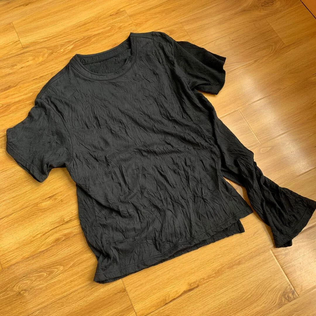 Ground Y Yohji Yamamoto Groundy Asymmetric Pleated Tee Size US L / EU 52-54 / 3 - 2 Thumbnail