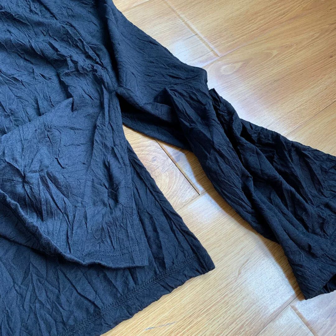 Ground Y Yohji Yamamoto Groundy Asymmetric Pleated Tee Size US L / EU 52-54 / 3 - 5 Thumbnail