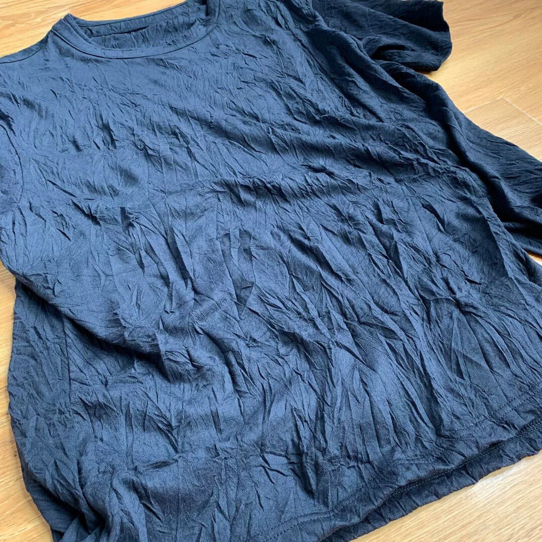 Ground Y Yohji Yamamoto Groundy Asymmetric Pleated Tee Size US L / EU 52-54 / 3 - 3 Thumbnail